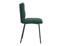 Sillas de comedor 2 unidades terciopelo verde oscuro