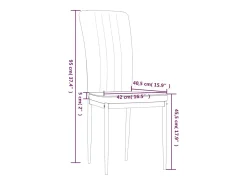 Sillas de comedor 4 unidades terciopelo gris oscuro
