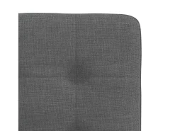 Sillas de comedor 2 unidades tela gris oscuro