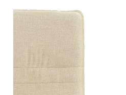 Sillas de comedor 6 unidades tela color crema