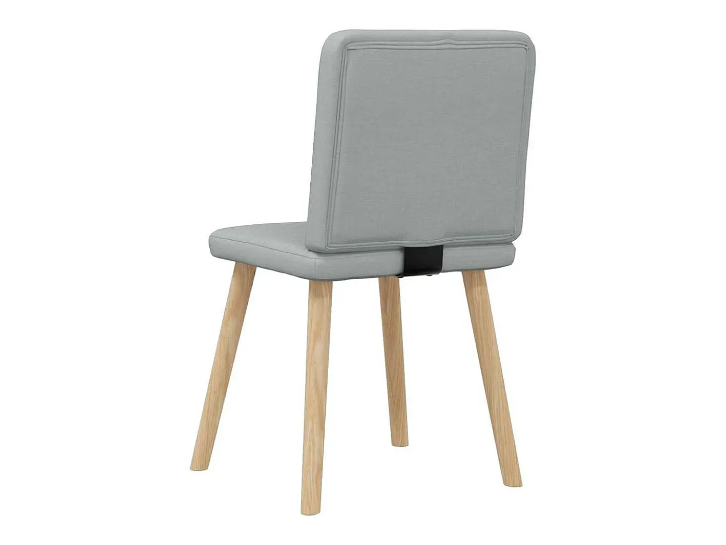 Sillas de comedor 4 unidades tela gris claro