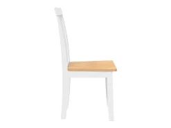 Sillas de comedor 2 unidades madera maciza de caucho blanco