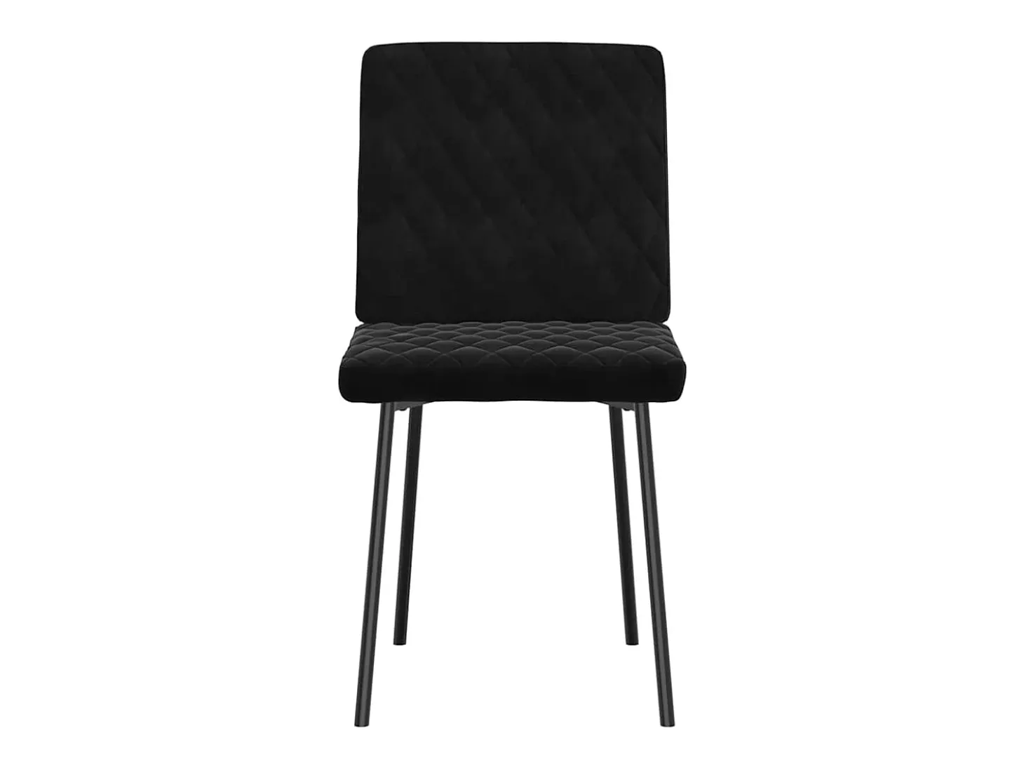 Sillas de comedor 4 unidades terciopelo negro