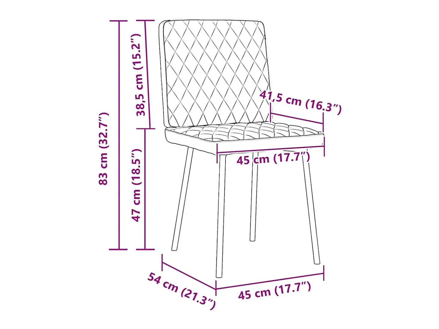 Sillas de comedor 4 unidades terciopelo negro