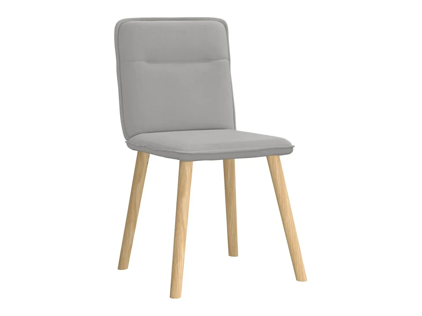 Sillas de comedor 4 unidades tela gris nube