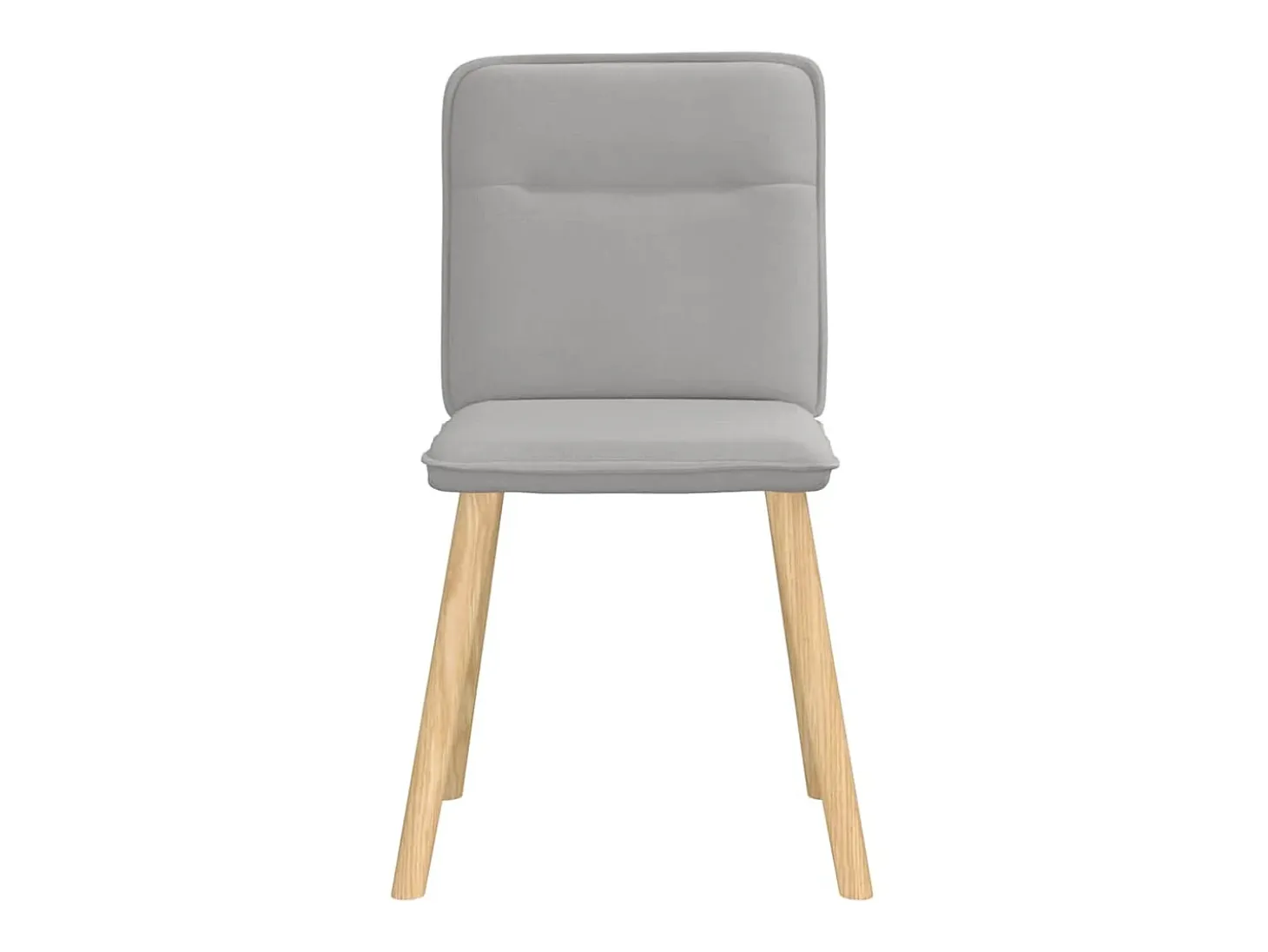 Sillas de comedor 4 unidades tela gris nube