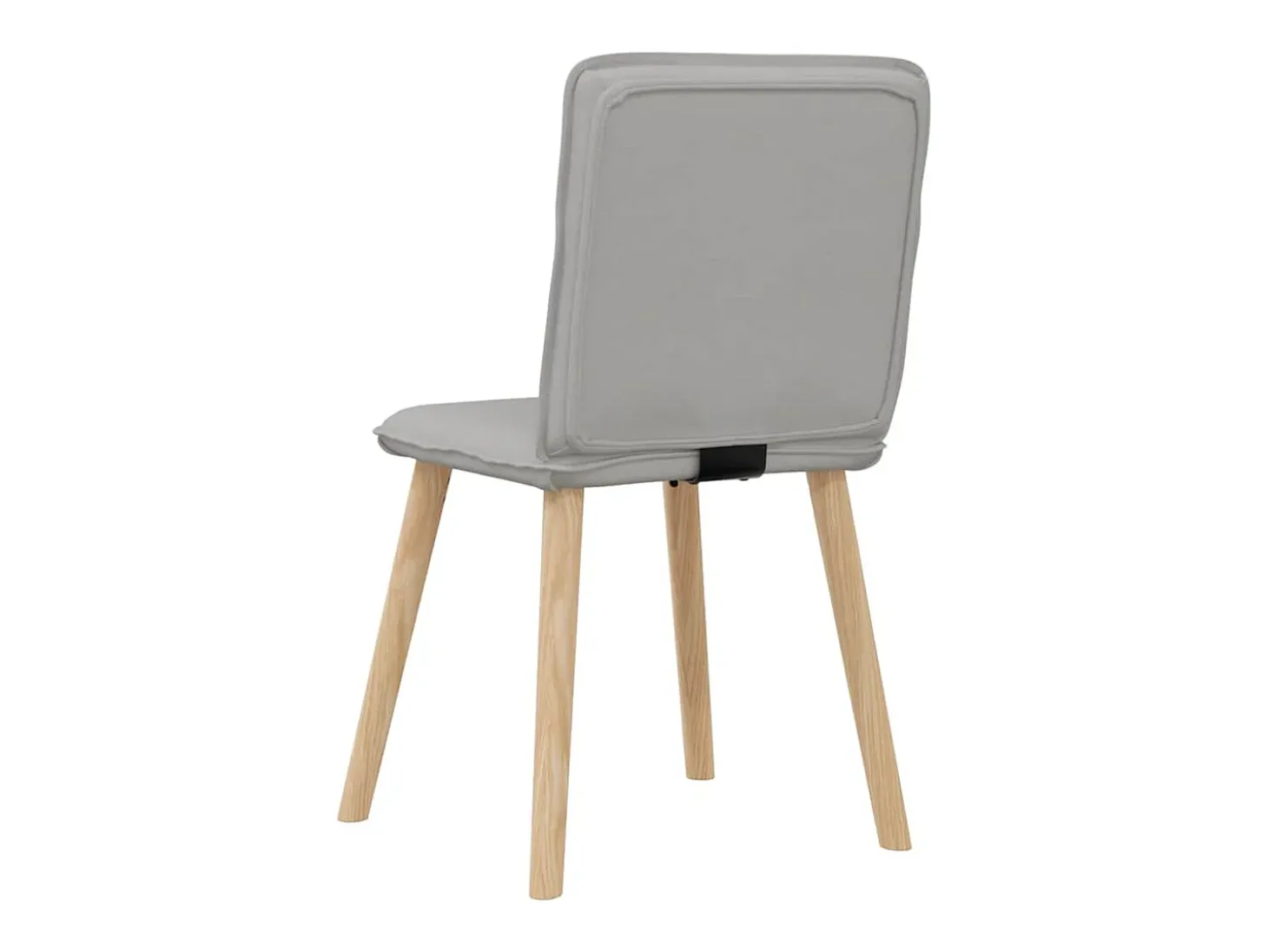 Sillas de comedor 4 unidades tela gris nube