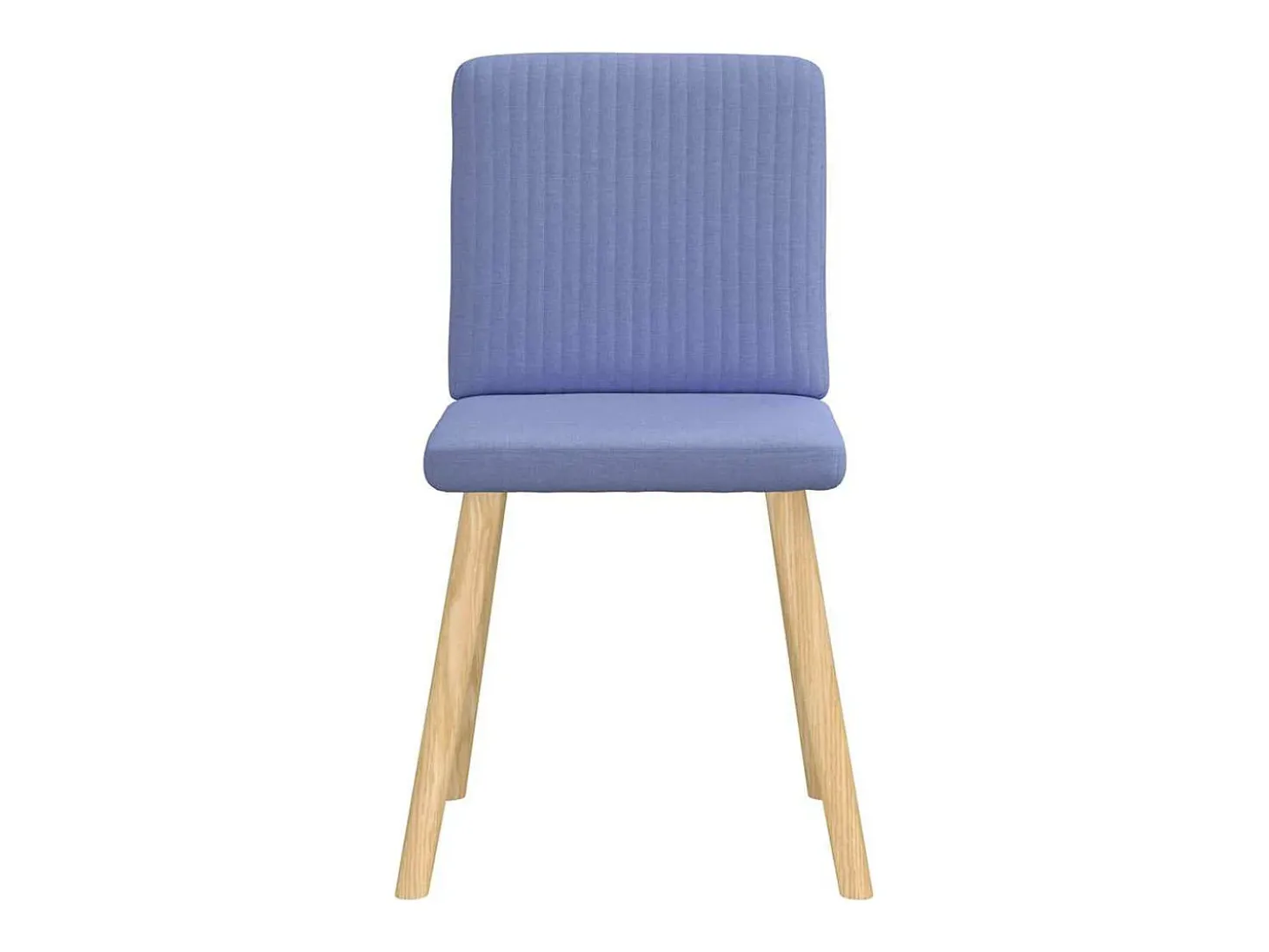 Sillas de comedor 6 unidades tela azul jeans