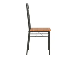 Sillas de comedor 2 unidades MDF marrón