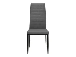 Sillas de comedor 2 unidades tela gris claro