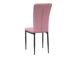 Sillas de comedor 2 unidades terciopelo rosa