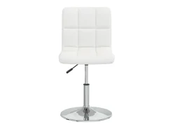 Sillas de comedor 6 unidades cuero sintético blanco