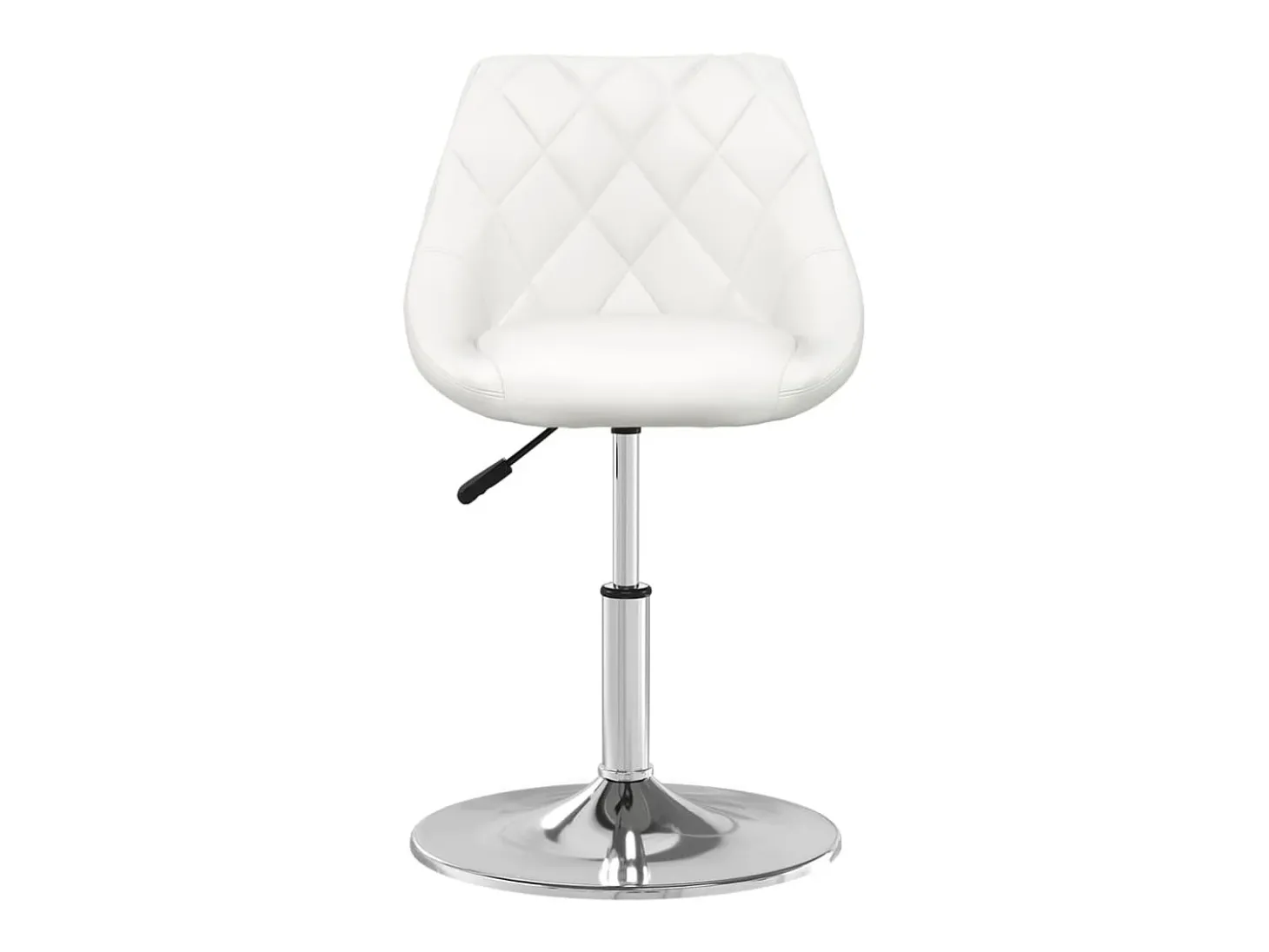 Sillas de comedor 4 unidades cuero sintético blanco