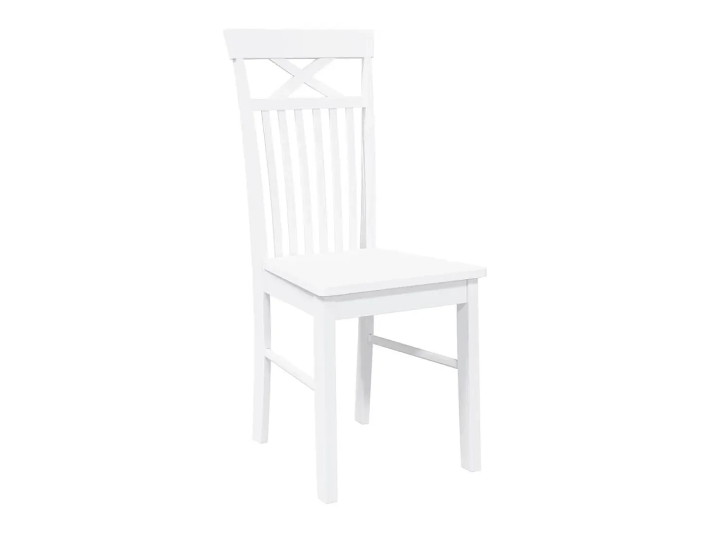 Sillas de comedor 2 unidades madera maciza de caucho blanco