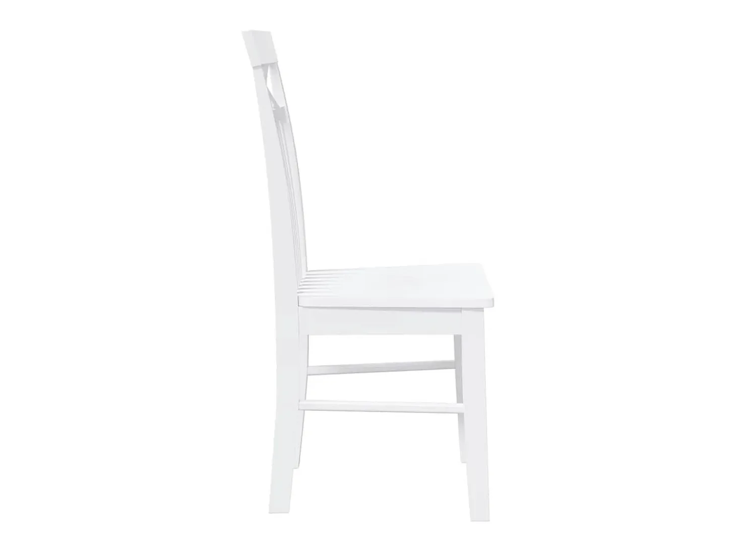 Sillas de comedor 2 unidades madera maciza de caucho blanco