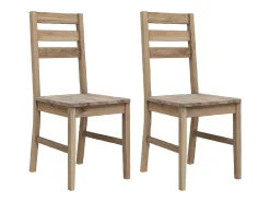 Sillas de comedor 2 unidades madera maciza de acacia