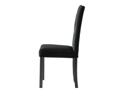 Sillas de comedor 4 unidades terciopelo negro