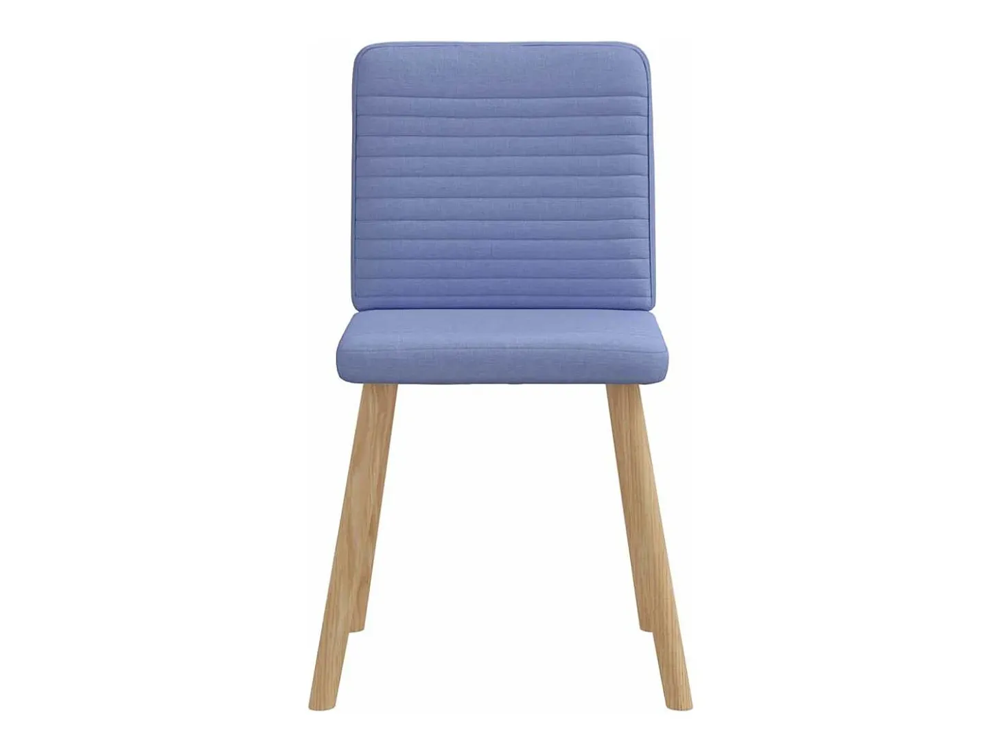 Sillas de comedor 6 unidades tela azul jeans