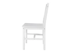 Sillas de comedor 4 unidades madera de pino blanco