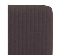 Sillas de comedor 2 unidades tela marrón oscuro