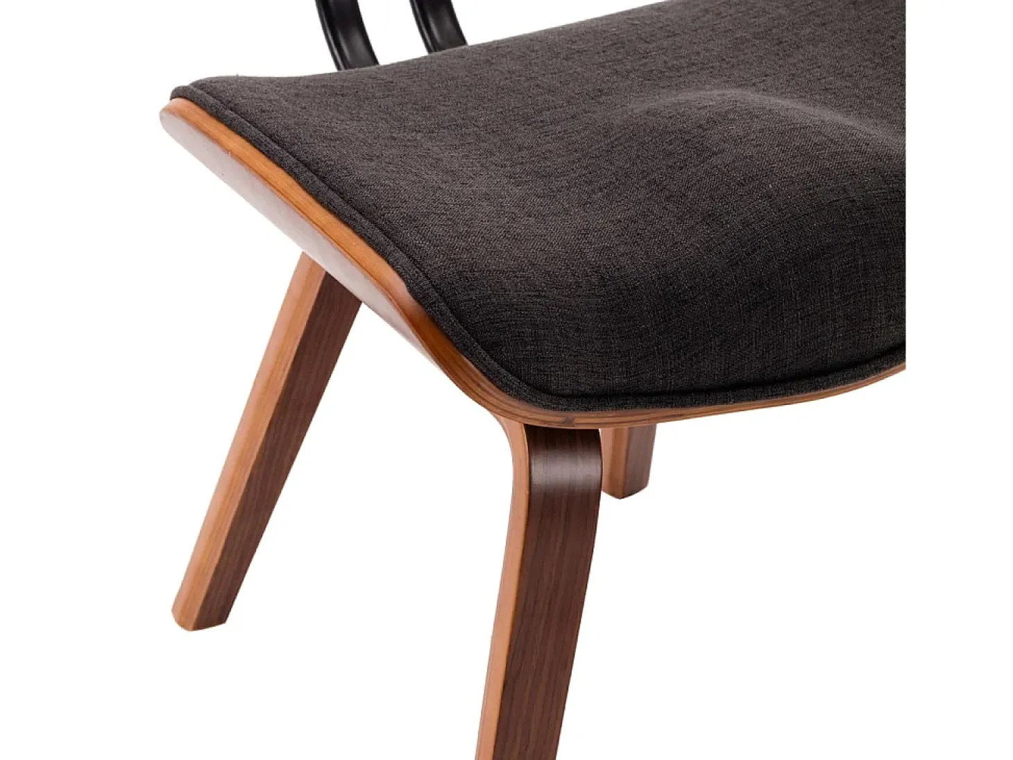 Sillas de comedor 6 unidades madera curvada gris y tela
