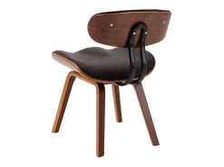 Sillas de comedor 6 unidades madera curvada gris y tela