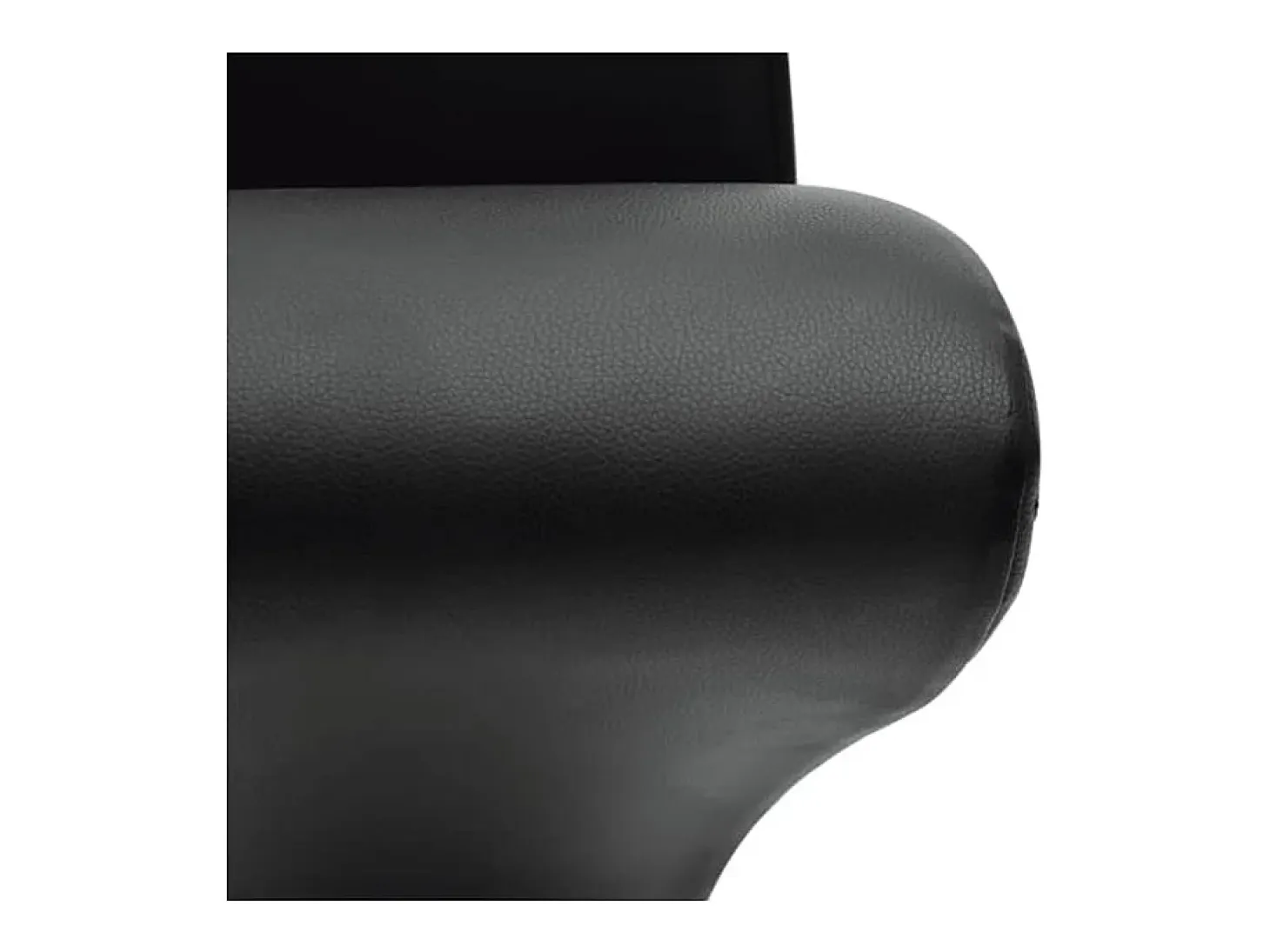 Sillas de comedor 4 unidades cuero sintético negro