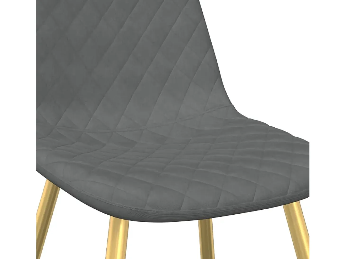 Sillas de comedor 4 unidades de terciopelo gris claro
