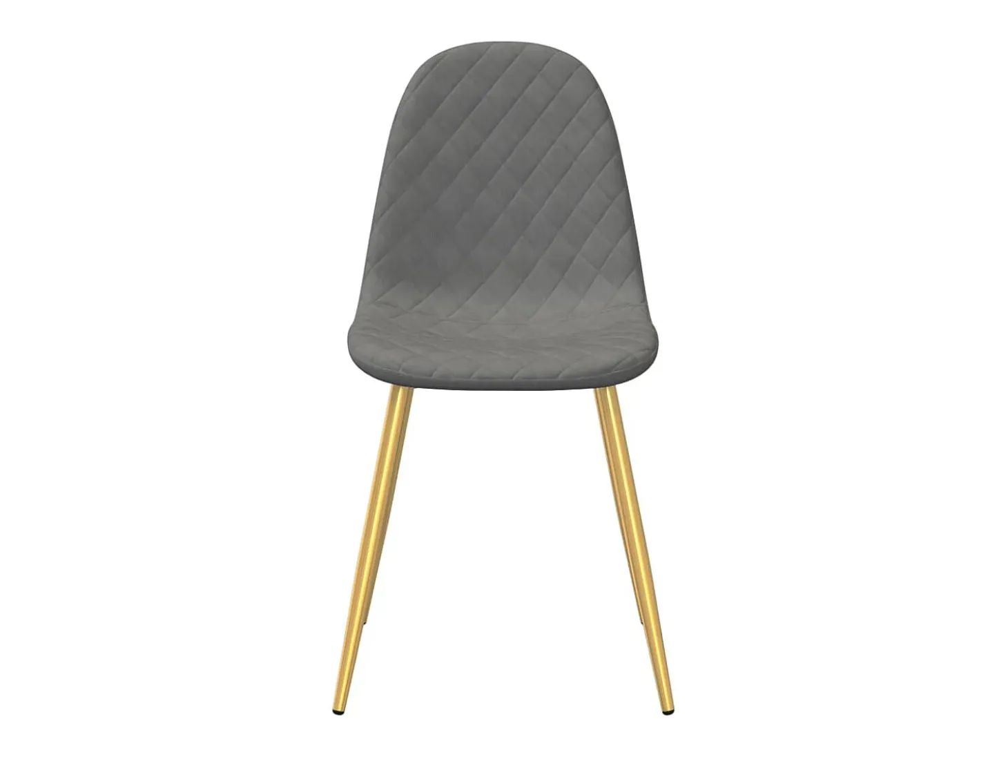 Sillas de comedor 4 unidades de terciopelo gris claro