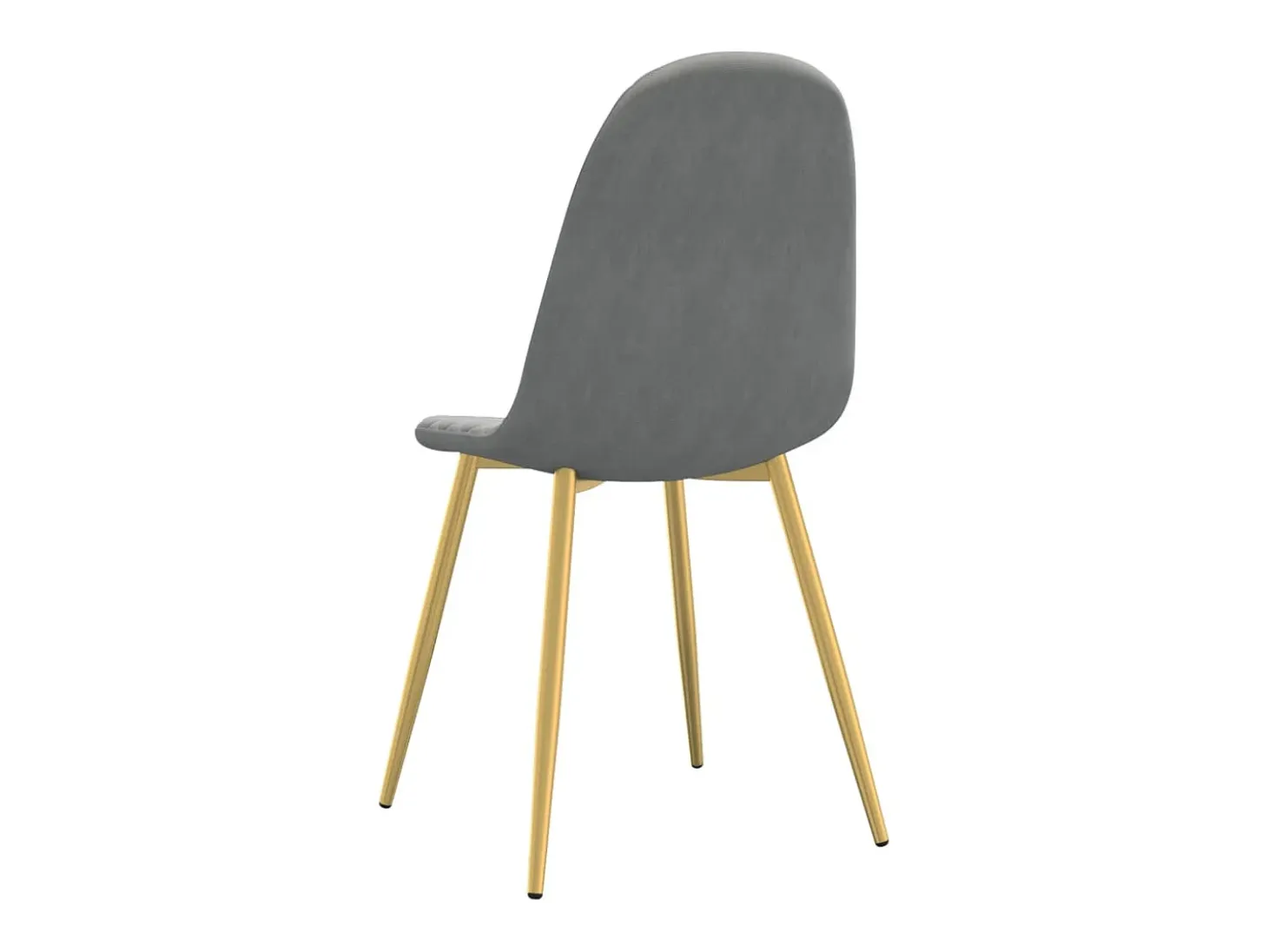 Sillas de comedor 4 unidades de terciopelo gris claro