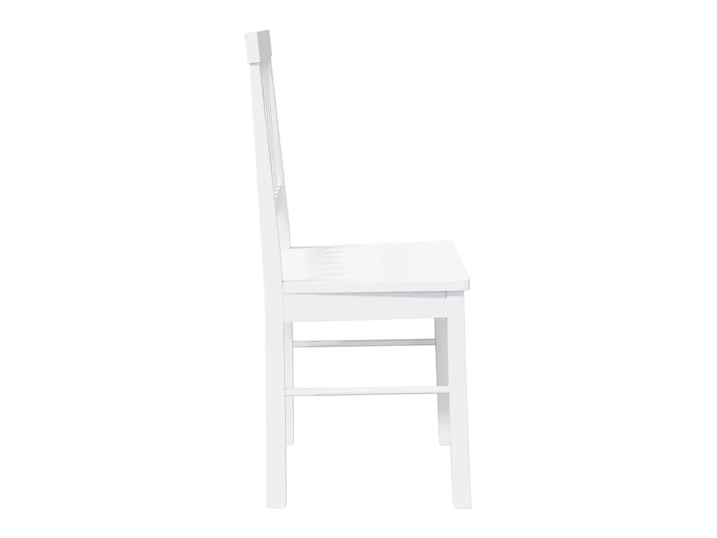 Sillas de comedor 2 unidades madera maciza de caucho blanco