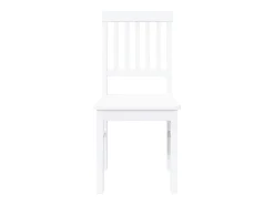 Sillas de comedor 2 unidades madera maciza de caucho blanco