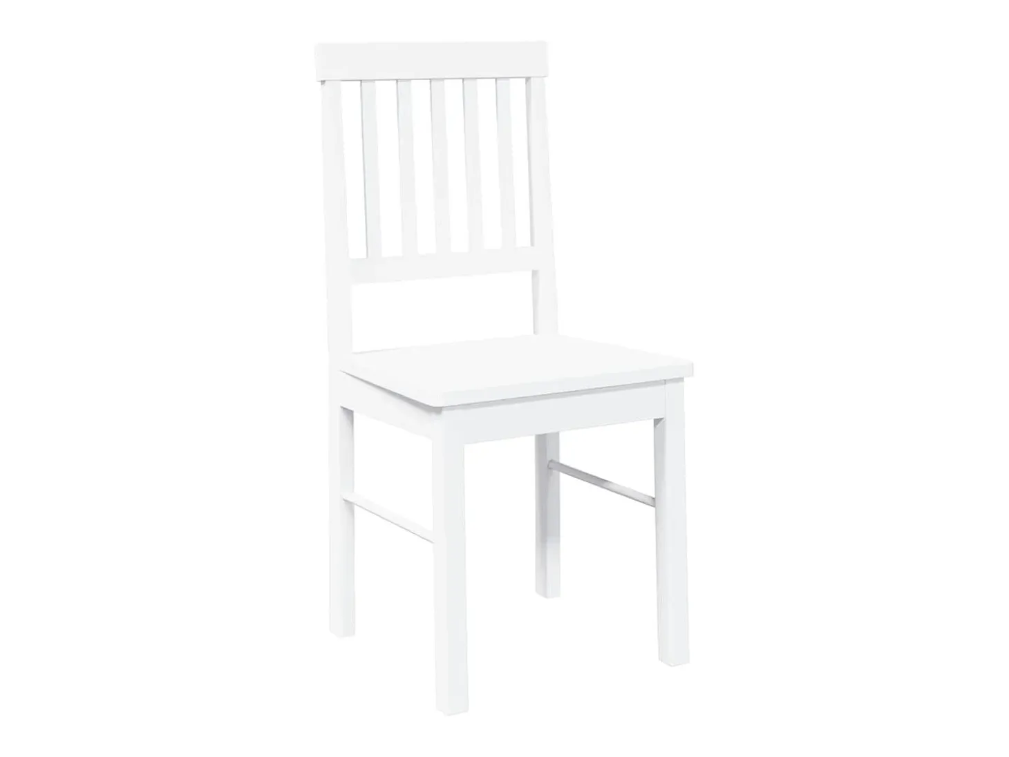 Sillas de comedor 2 unidades madera maciza de caucho blanco
