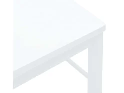 Sillas de comedor 2 unidades madera maciza de caucho blanco