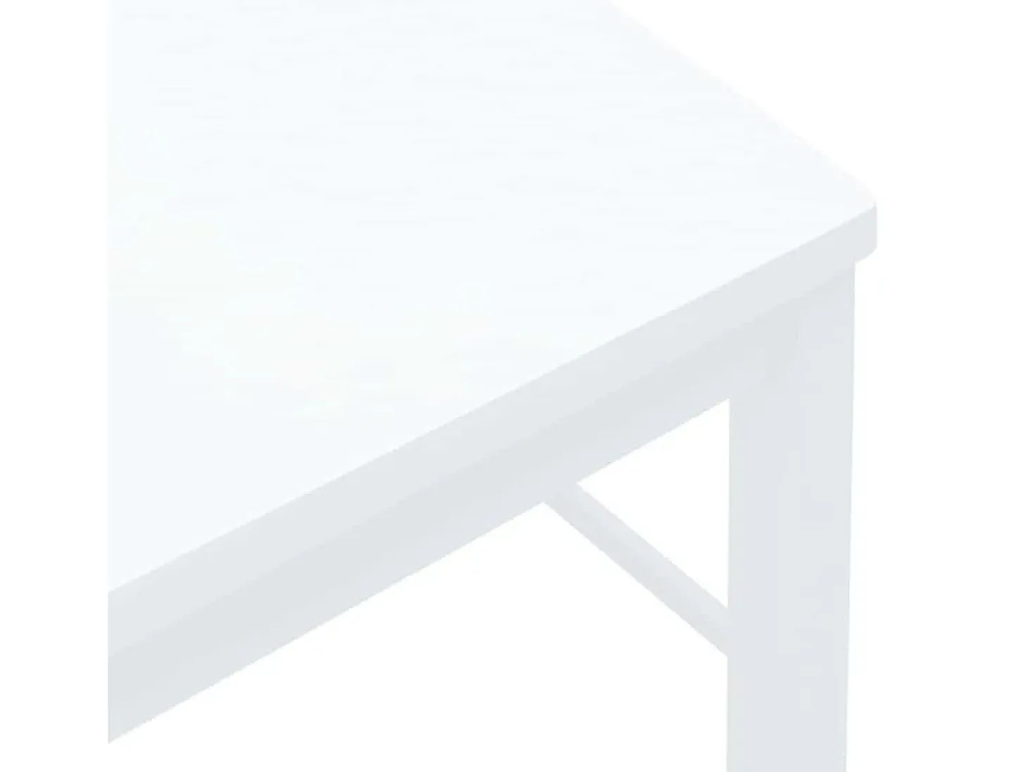 Sillas de comedor 2 unidades madera maciza de caucho blanco