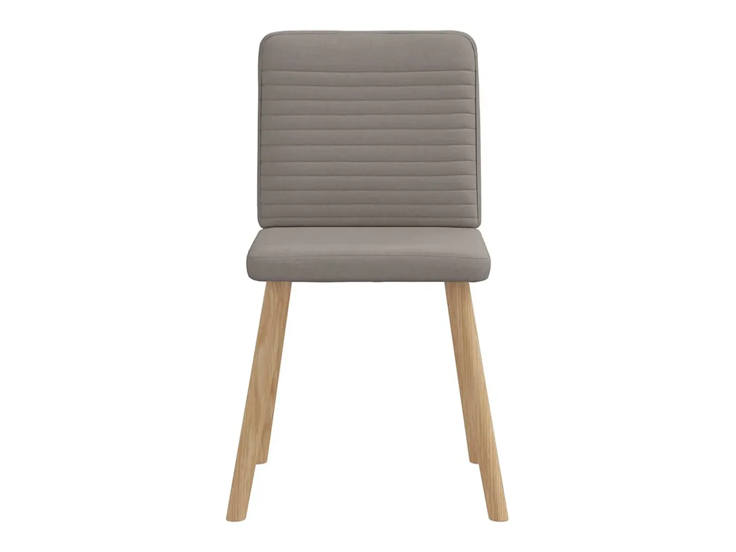 Sillas de comedor 6 unidades de tela gris taupe