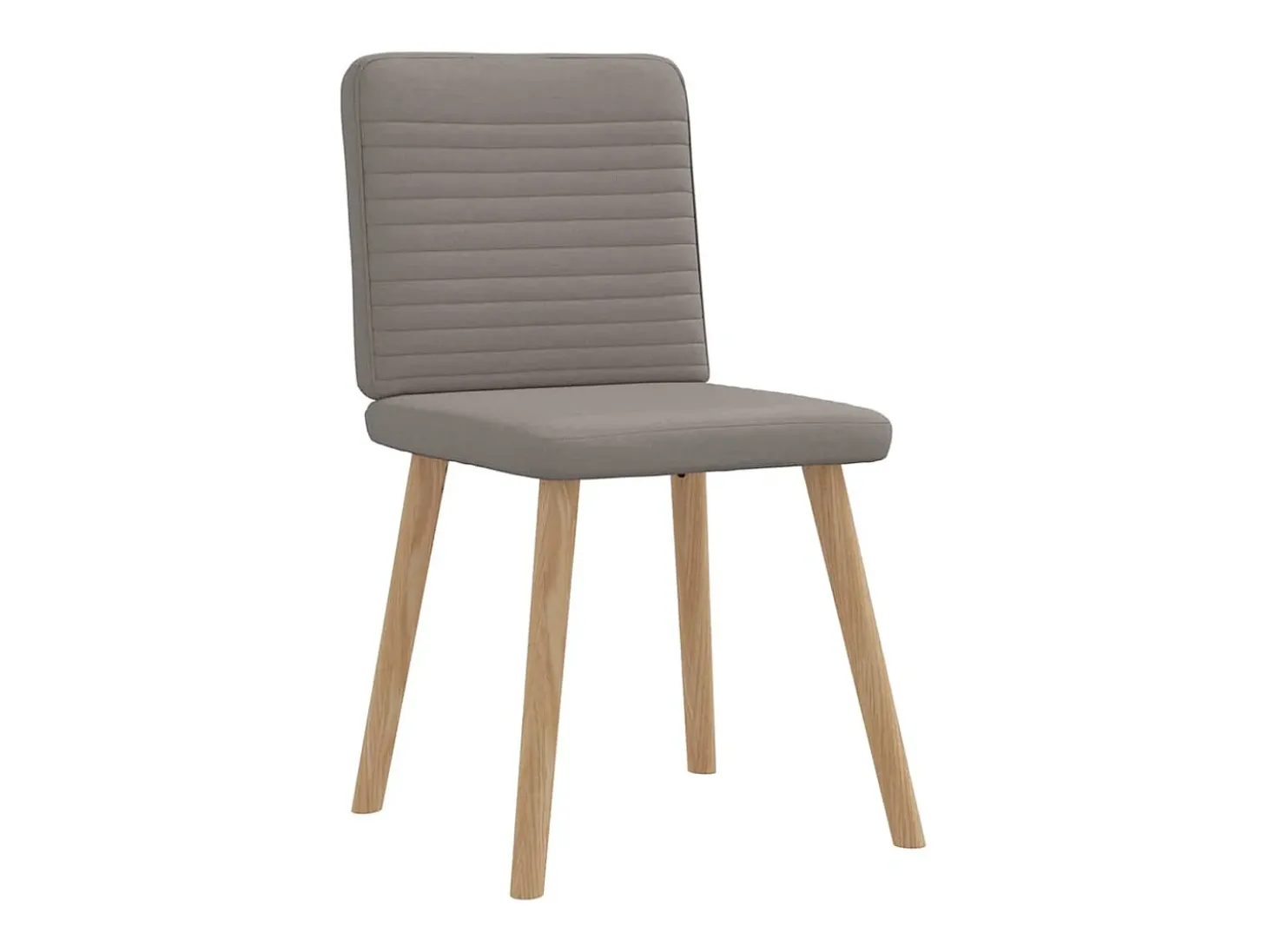 Sillas de comedor 6 unidades de tela gris taupe