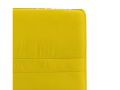 Sillas de comedor 6 unidades terciopelo amarillo