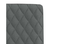 Sillas de comedor 6 unidades tela gris oscuro