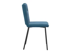 Sillas de comedor 4 unidades terciopelo azul