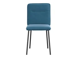 Sillas de comedor 4 unidades terciopelo azul
