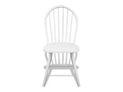 Sillas de comedor 6 unidades madera maciza de caucho blanca