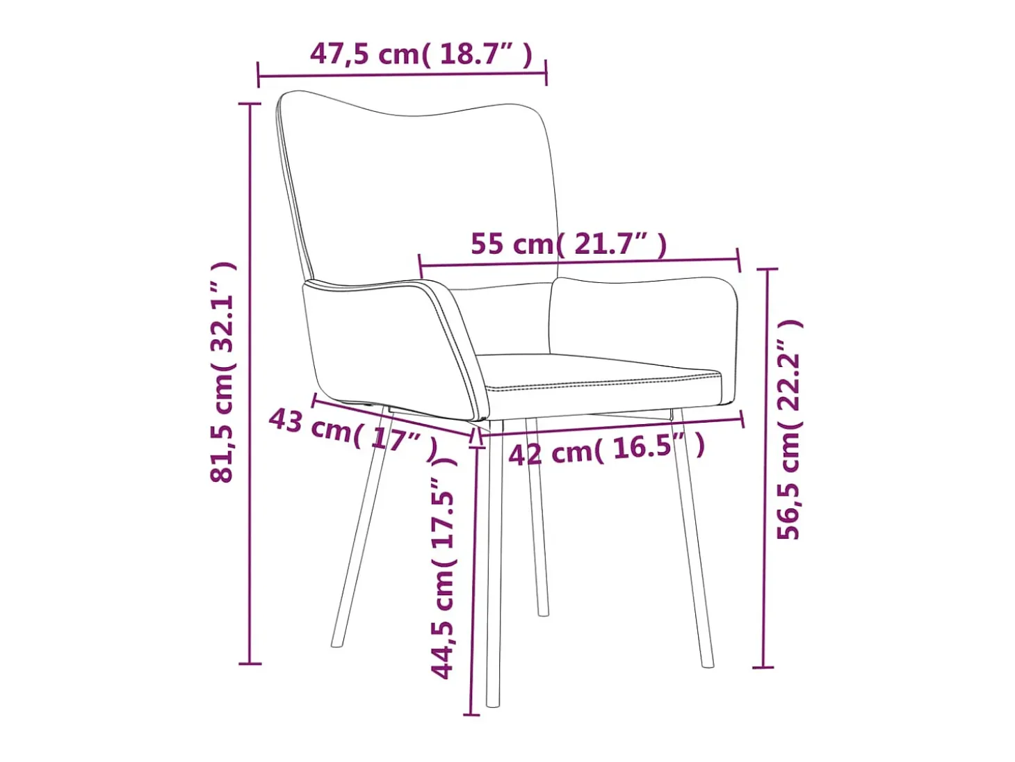 Sillas de comedor 2 unidades terciopelo negro