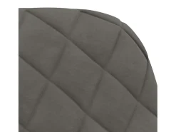 Sillas de comedor 2 unidades terciopelo gris oscuro