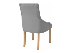 Sillas de comedor 6 unidades de tela gris claro