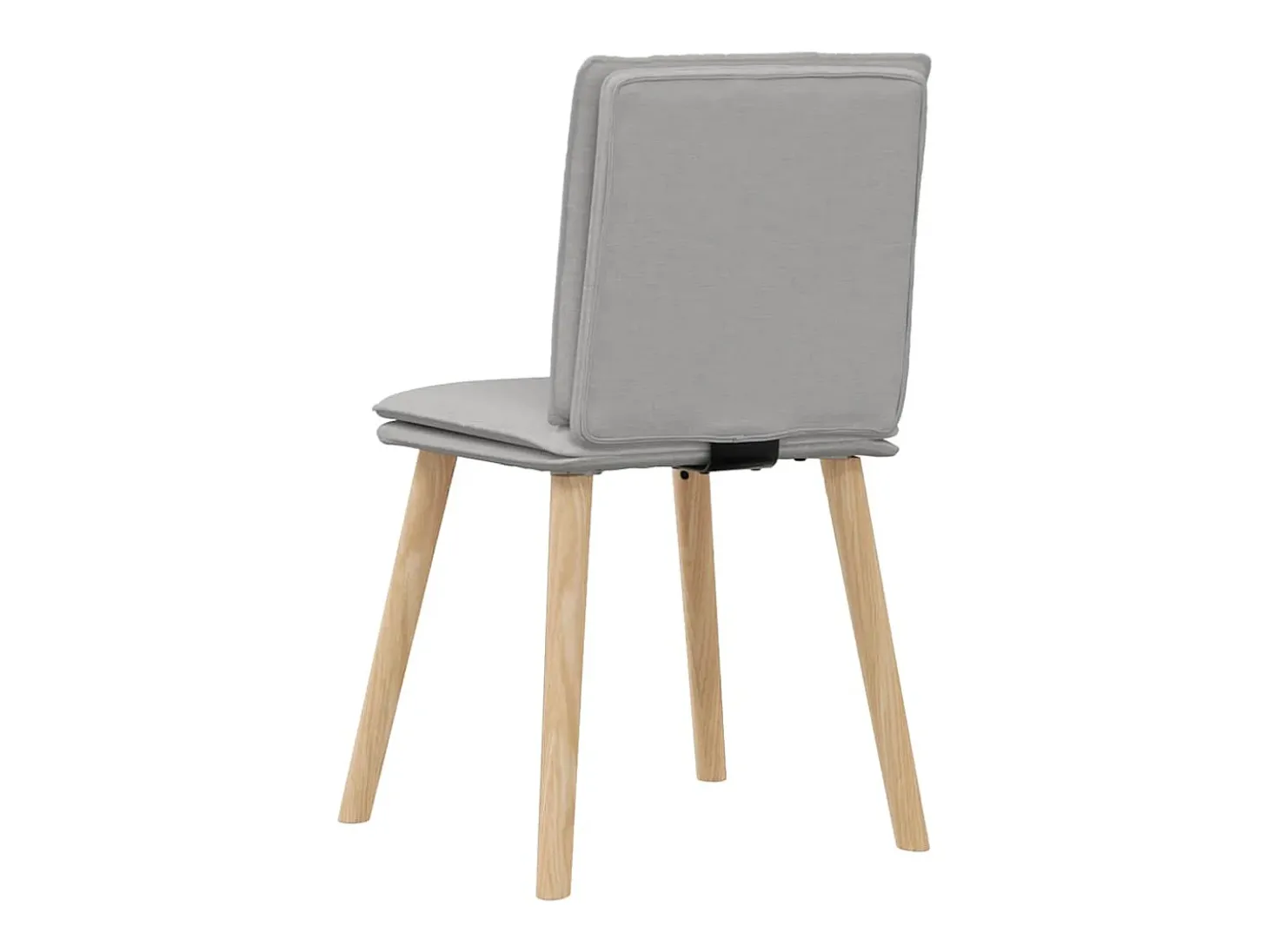Sillas de comedor 2 unidades tela gris nube