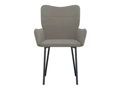 Sillas de comedor 2 unidades terciopelo gris claro