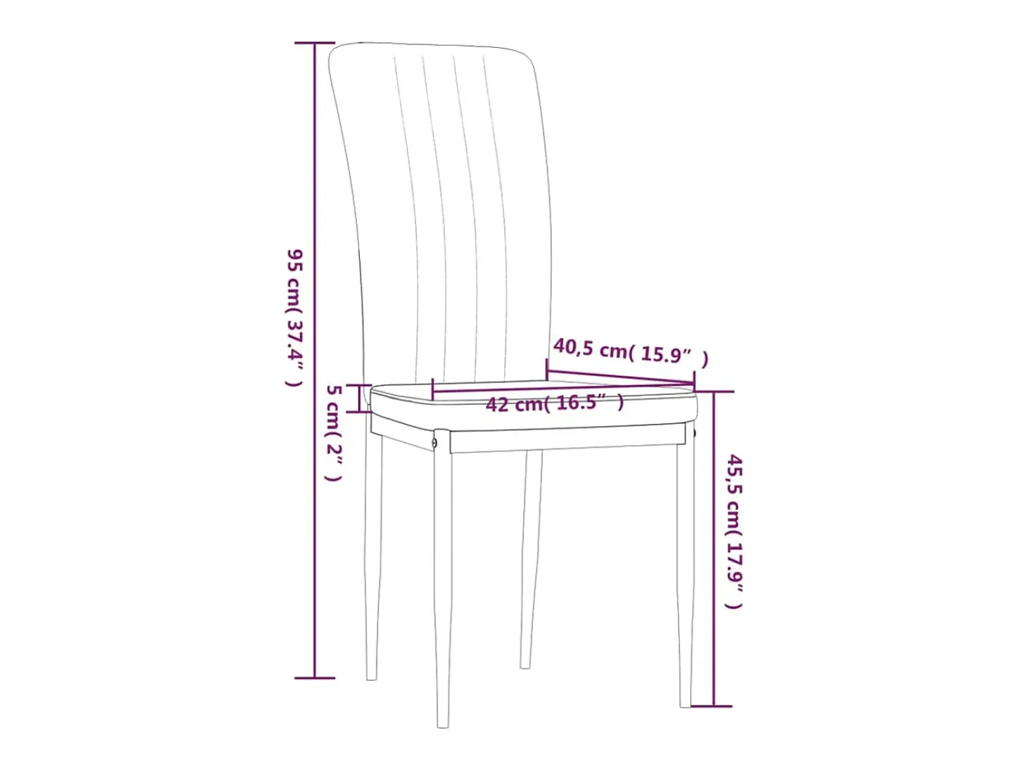 Sillas de comedor 4 unidades terciopelo rosa