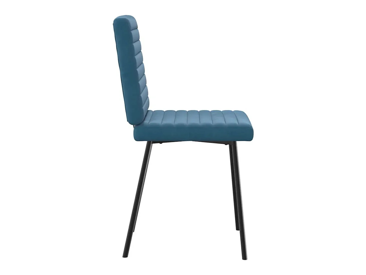 Sillas de comedor 2 unidades terciopelo azul