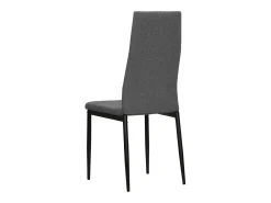 Sillas de comedor 4 unidades tela gris claro